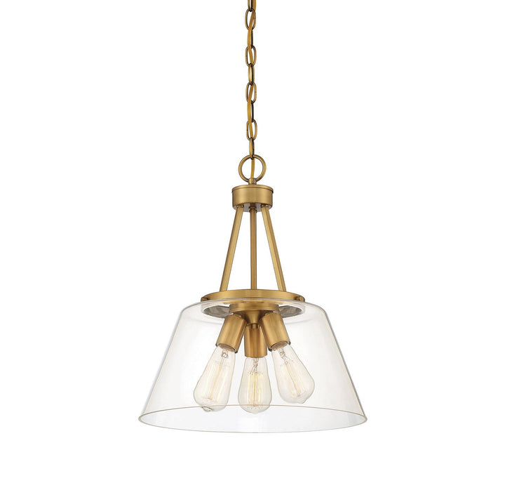 Savoy House Calhoun 7-1025-3-322 Pendant Light - Warm Brass