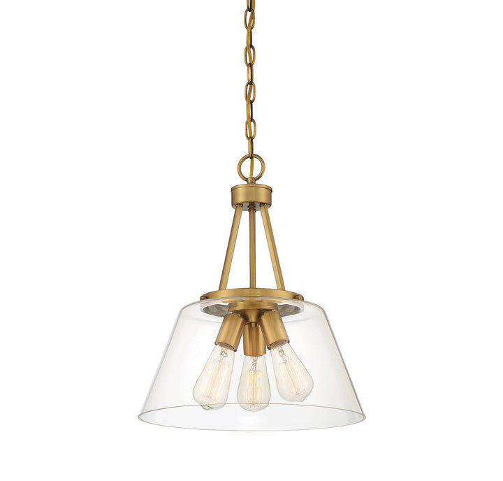Savoy House Calhoun 7-1025-3-322 Pendant Light - Warm Brass