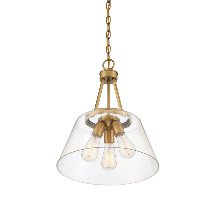 Savoy House Calhoun 7-1025-3-322 Pendant Light - Warm Brass