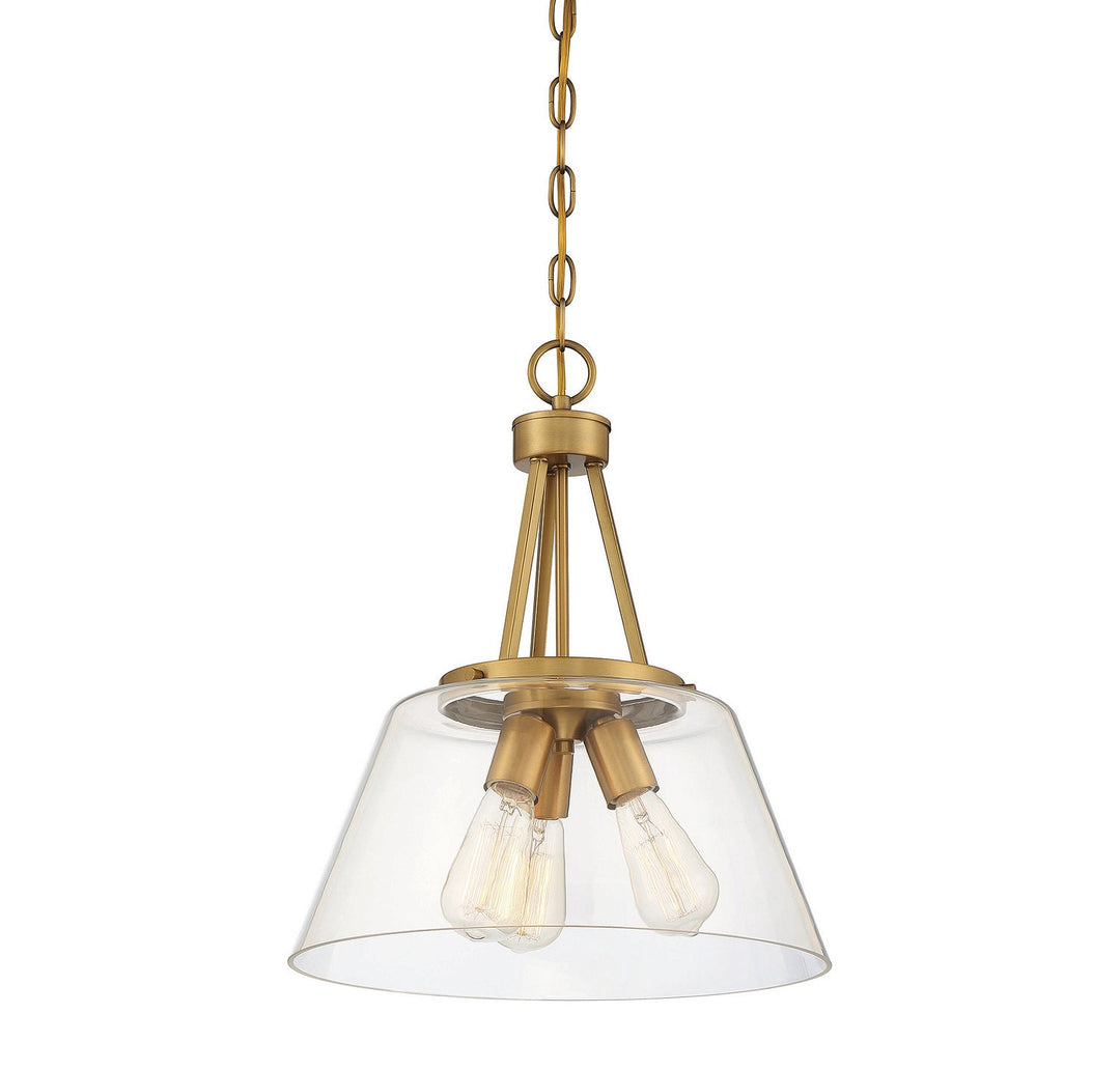 Savoy House Calhoun 7-1025-3-322 Pendant Light - Warm Brass