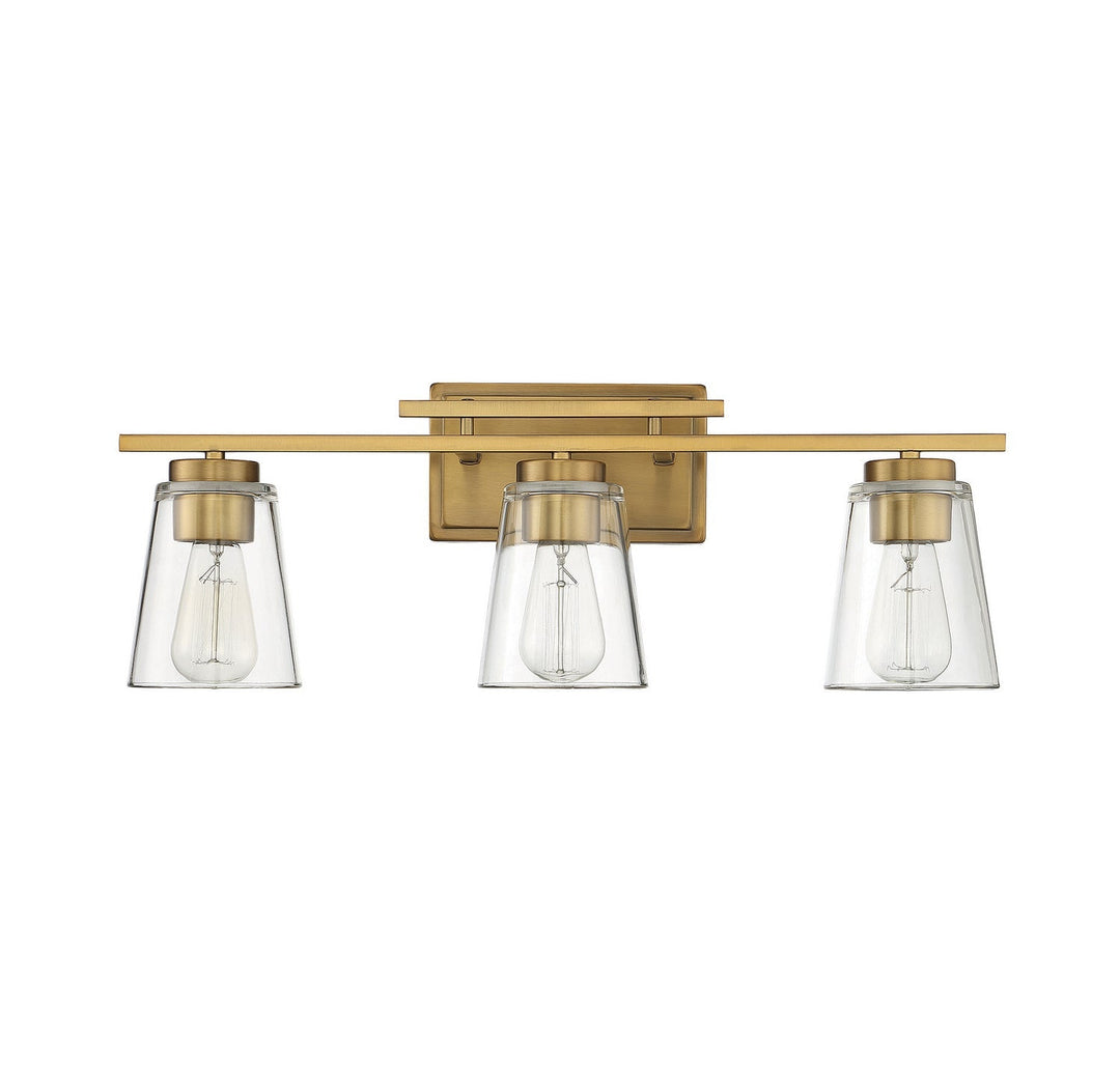 Savoy House Calhoun 8-1020-3-322 Bath Vanity Light 24 in. wide - Warm Brass