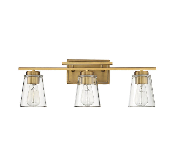 Savoy House Calhoun 8-1020-3-322 Bath Vanity Light 24 in. wide - Warm Brass