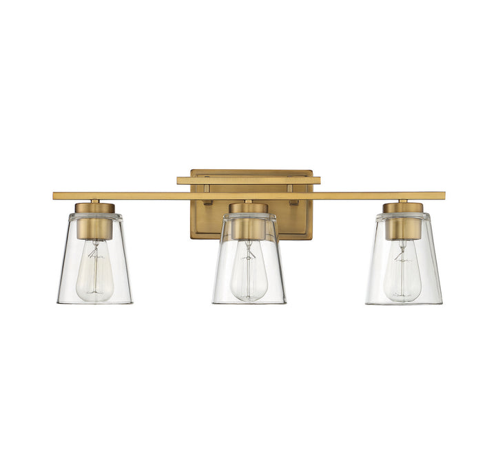 Savoy House Calhoun 8-1020-3-322 Bath Vanity Light 24 in. wide - Warm Brass