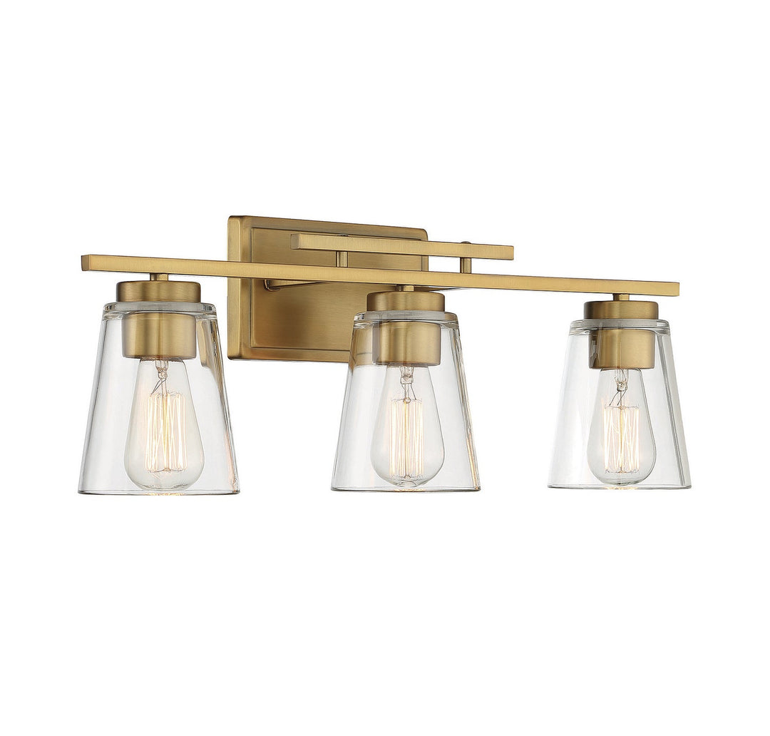 Savoy House Calhoun 8-1020-3-322 Bath Vanity Light 24 in. wide - Warm Brass