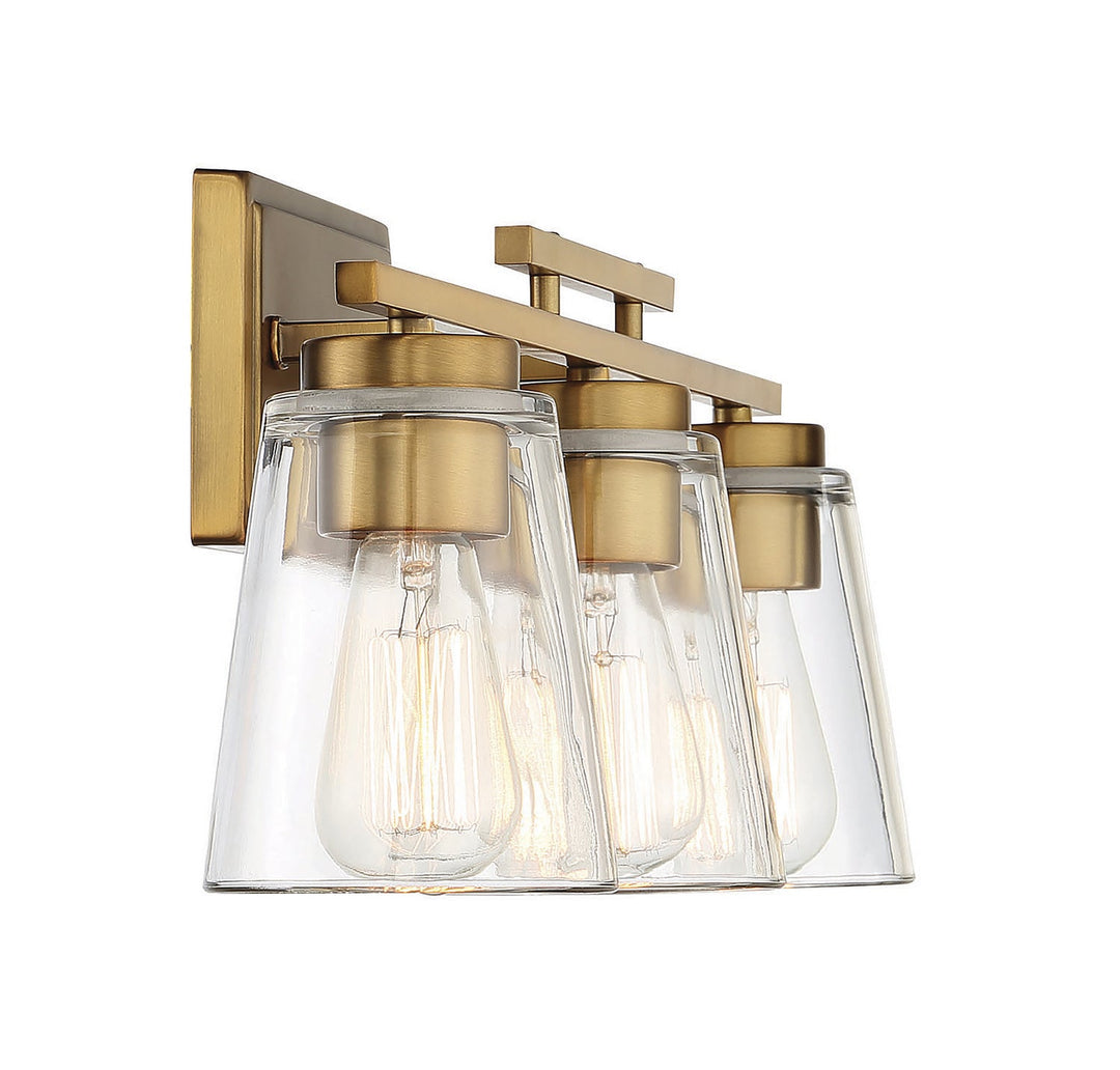 Savoy House Calhoun 8-1020-3-322 Bath Vanity Light 24 in. wide - Warm Brass