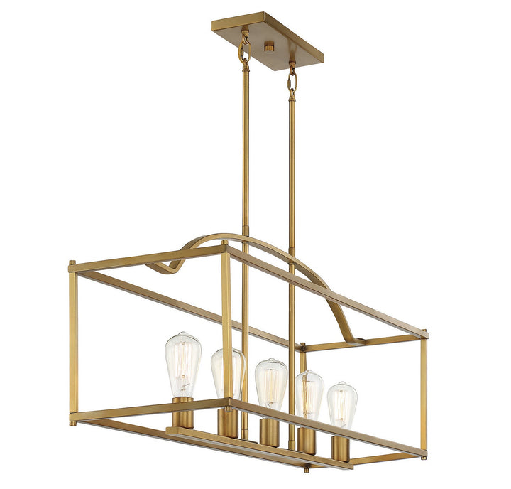 Savoy House Palladian 1-190-5-322 Pendant Light - Warm Brass