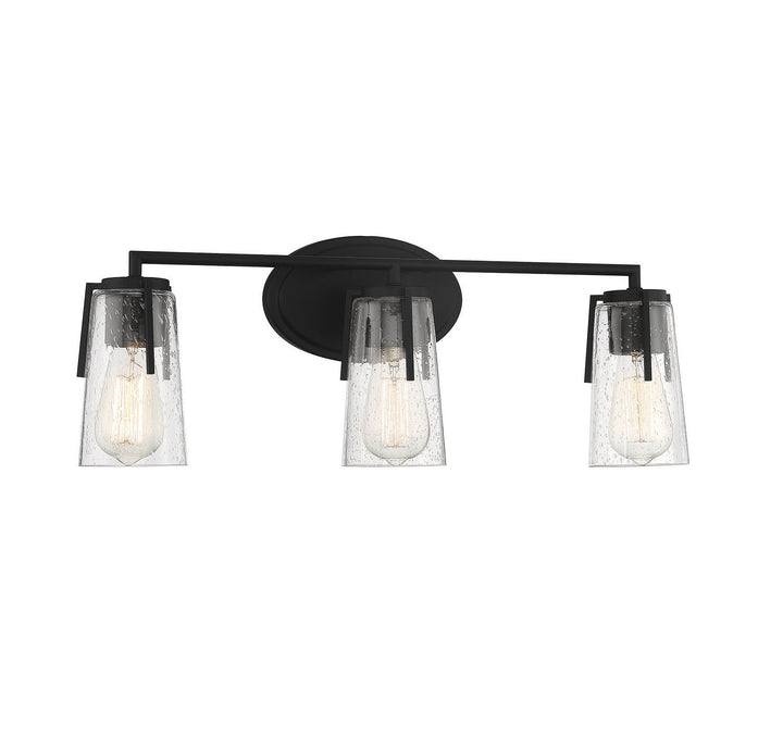 Savoy House Sacremento 8-7045-3-BK Bath Vanity Light 24 in. wide - Black