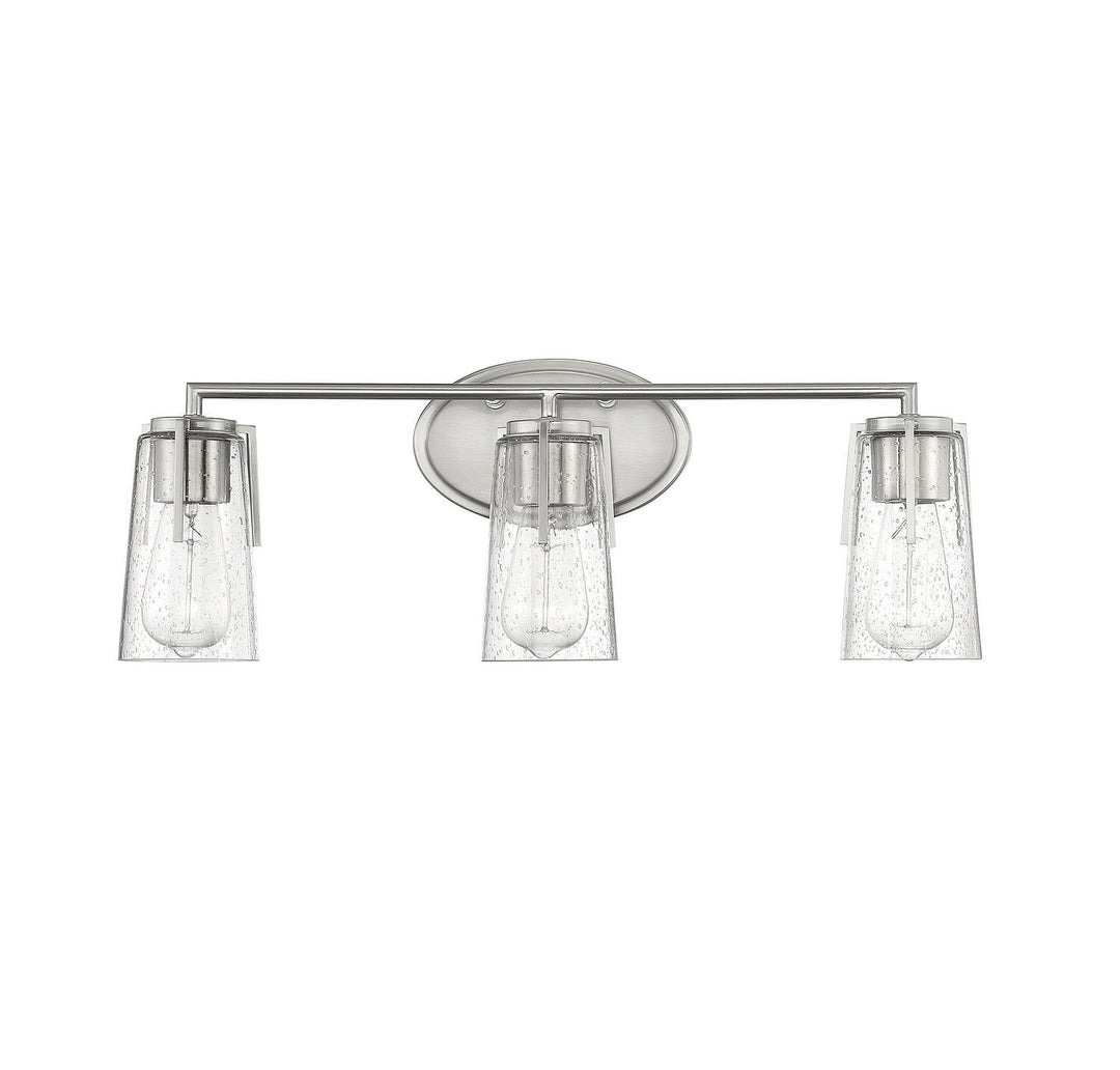 Savoy House Sacremento 8-7045-3-SN Bath Vanity Light 24 in. wide - Satin Nickel