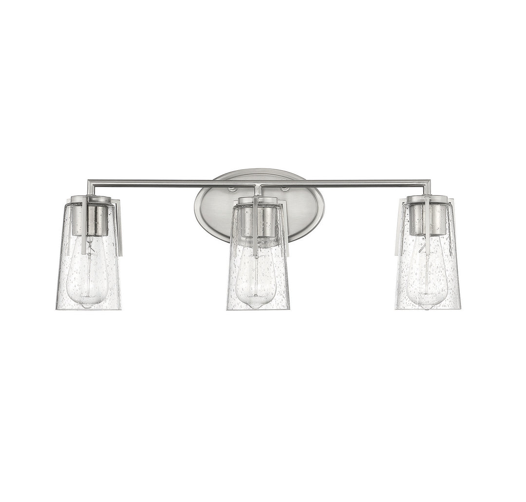 Savoy House Sacremento 8-7045-3-SN Bath Vanity Light 24 in. wide - Satin Nickel