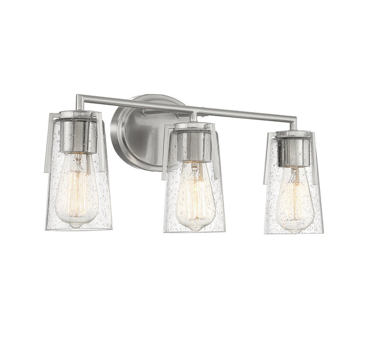 Savoy House Sacremento 8-7045-3-SN Bath Vanity Light 24 in. wide - Satin Nickel