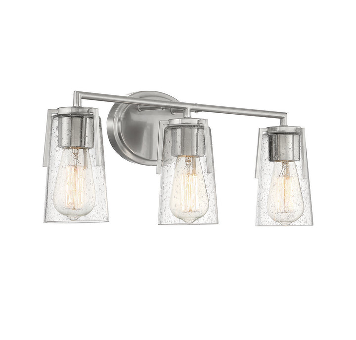 Savoy House Sacremento 8-7045-3-SN Bath Vanity Light 24 in. wide - Satin Nickel