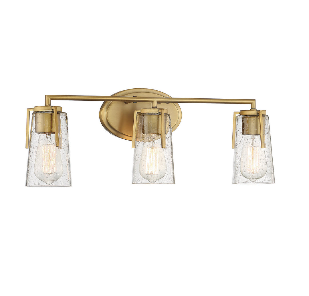 Savoy House Sacremento 8-7045-3-322 Bath Vanity Light 24 in. wide - Warm Brass