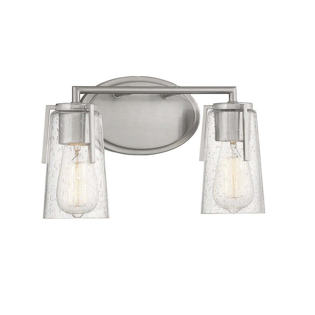 Savoy House Sacremento 8-7045-2-SN Bath Vanity Light 14 in. wide - Satin Nickel