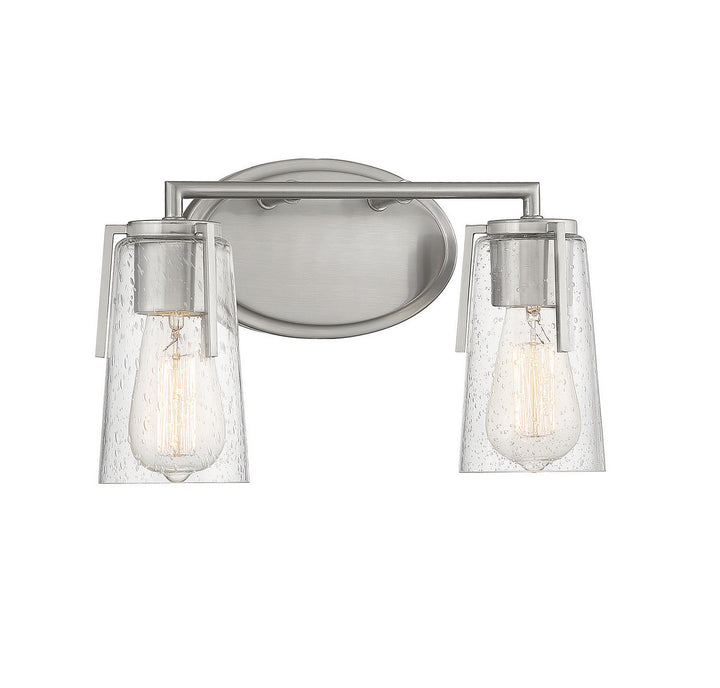 Savoy House Sacremento 8-7045-2-SN Bath Vanity Light 14 in. wide - Satin Nickel