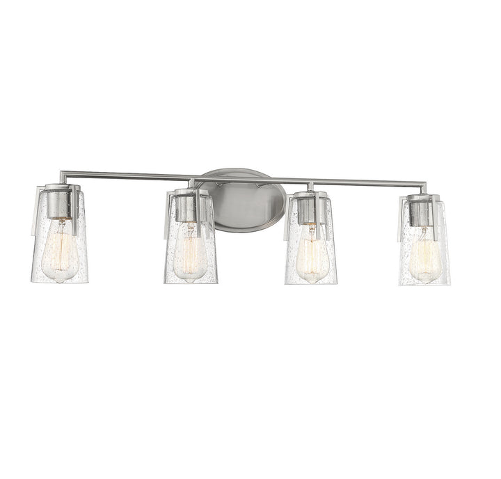 Savoy House Sacremento 8-7045-4-SN Bath Vanity Light 32 in. wide - Satin Nickel