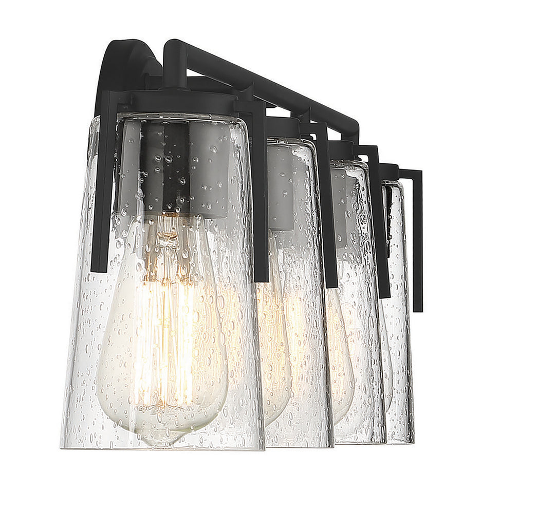 Savoy House Sacremento 8-7045-4-BK Bath Vanity Light 32 in. wide - Black