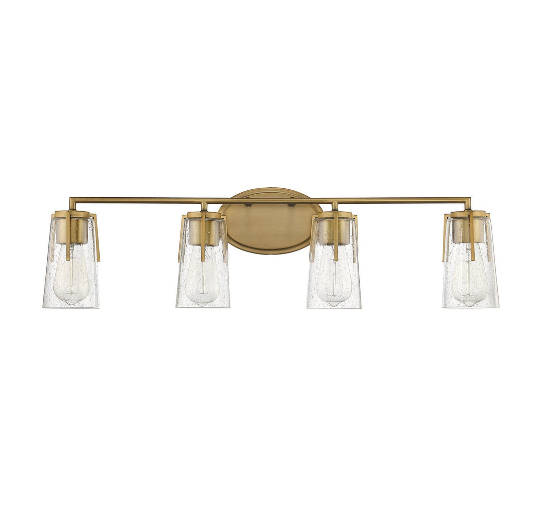 Savoy House Sacremento 8-7045-4-322 Bath Vanity Light 32 in. wide - Warm Brass