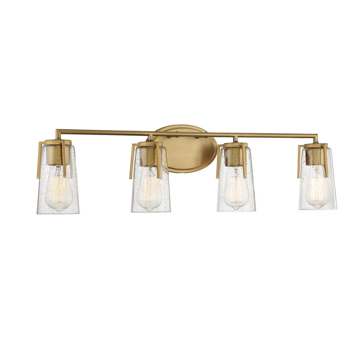 Savoy House Sacremento 8-7045-4-322 Bath Vanity Light 32 in. wide - Warm Brass