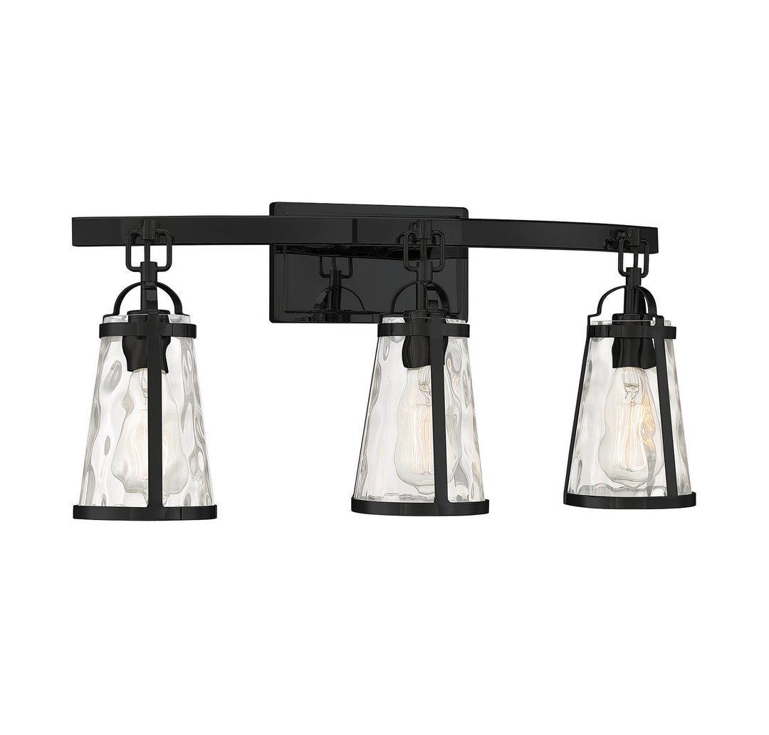 Savoy House Albany 8-560-3-BK Bath Vanity Light 24 in. wide - Black