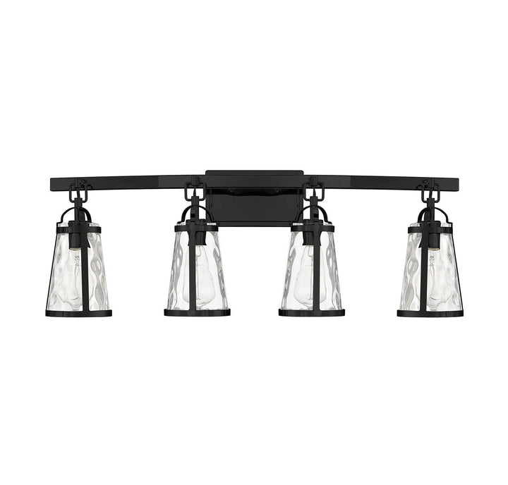 Savoy House Albany 8-560-4-BK Bath Vanity Light 32 in. wide - Black