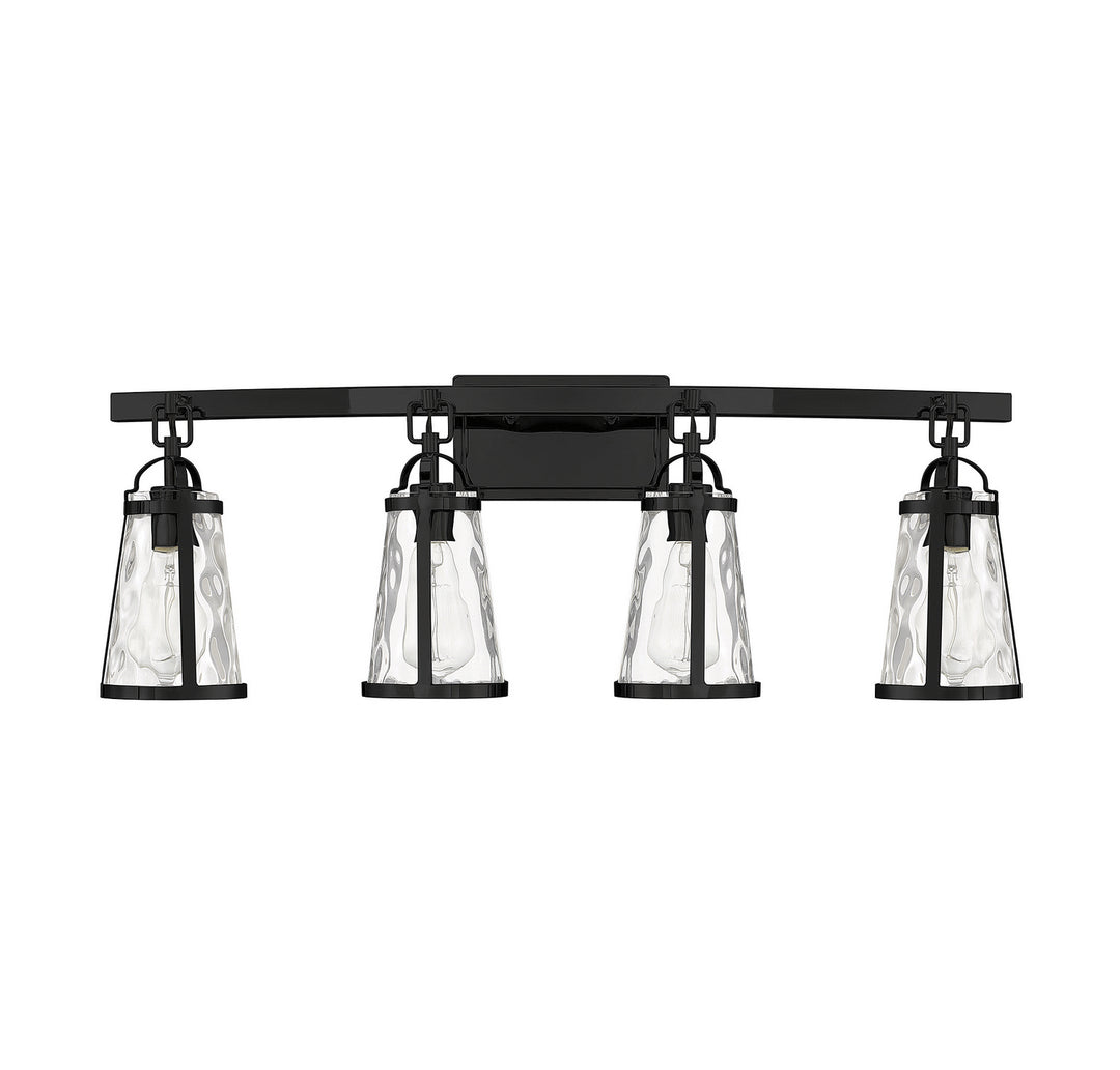 Savoy House Albany 8-560-4-BK Bath Vanity Light 32 in. wide - Black