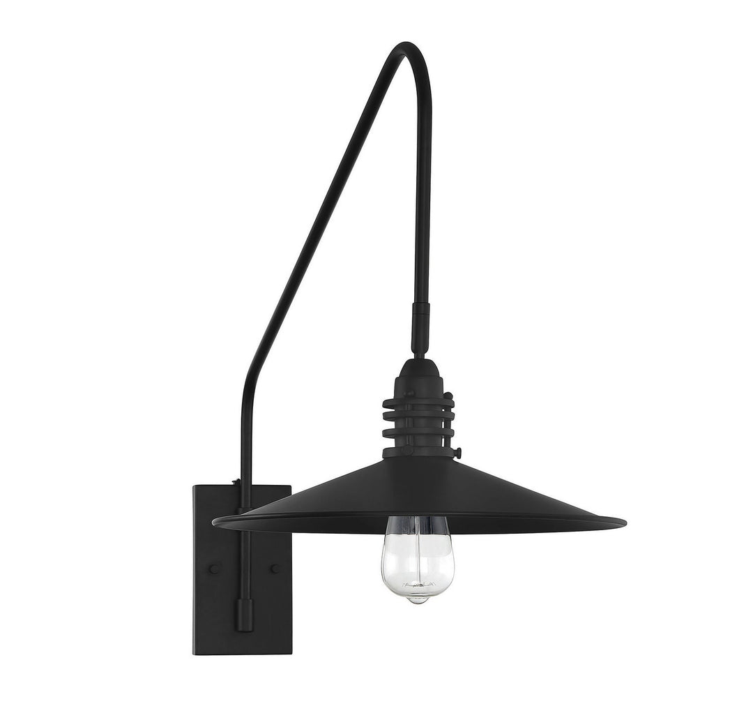 Savoy House Wheaton 9-195CP-1-89 Wall Sconce Light - Matte Black