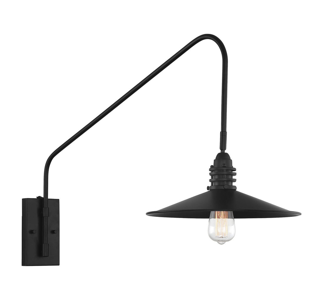 Savoy House Wheaton 9-195CP-1-89 Wall Sconce Light - Matte Black