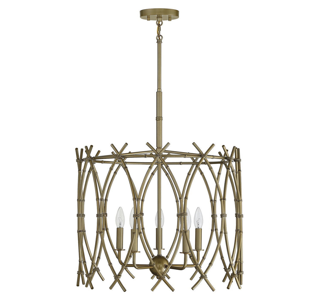 Savoy House Cornwall 7-7776-5-171 Chandelier Light - New Burnished Brass