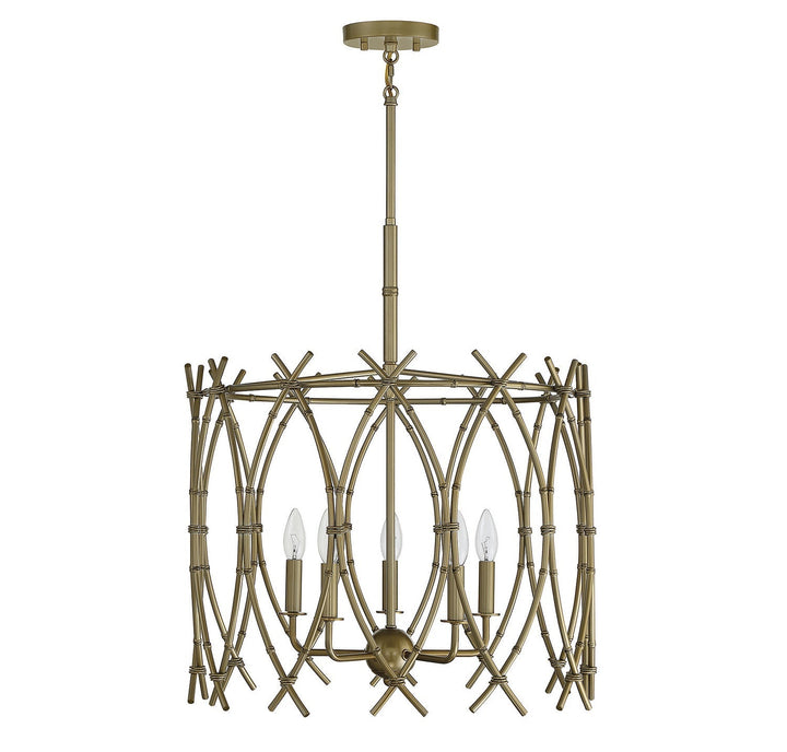 Savoy House Cornwall 7-7776-5-171 Chandelier Light - New Burnished Brass
