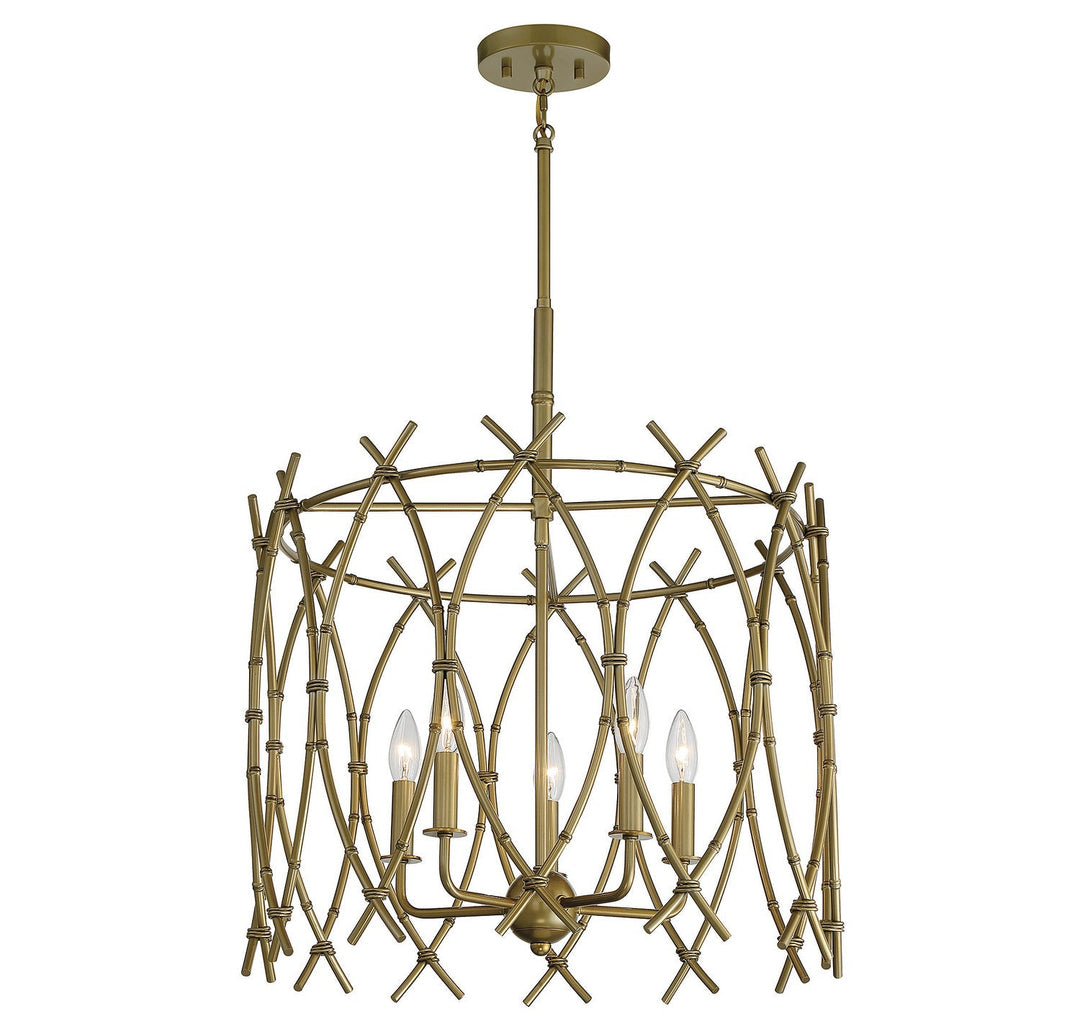 Savoy House Cornwall 7-7776-5-171 Chandelier Light - New Burnished Brass