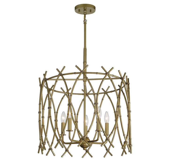 Savoy House Cornwall 7-7776-5-171 Chandelier Light - New Burnished Brass
