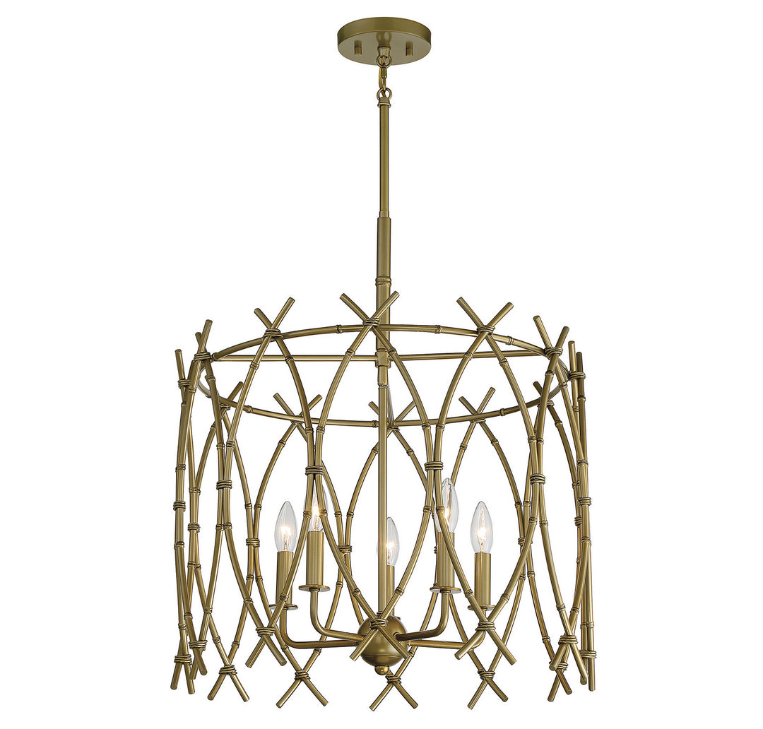 Savoy House Cornwall 7-7776-5-171 Chandelier Light - New Burnished Brass