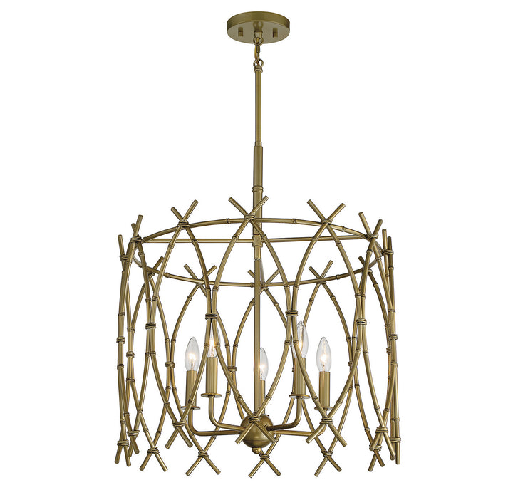 Savoy House Cornwall 7-7776-5-171 Chandelier Light - New Burnished Brass
