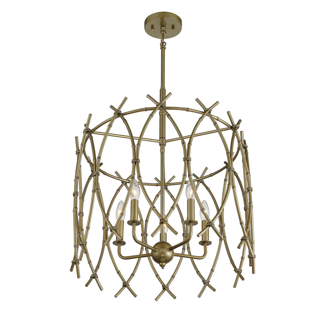 Savoy House Cornwall 7-7776-5-171 Chandelier Light - New Burnished Brass