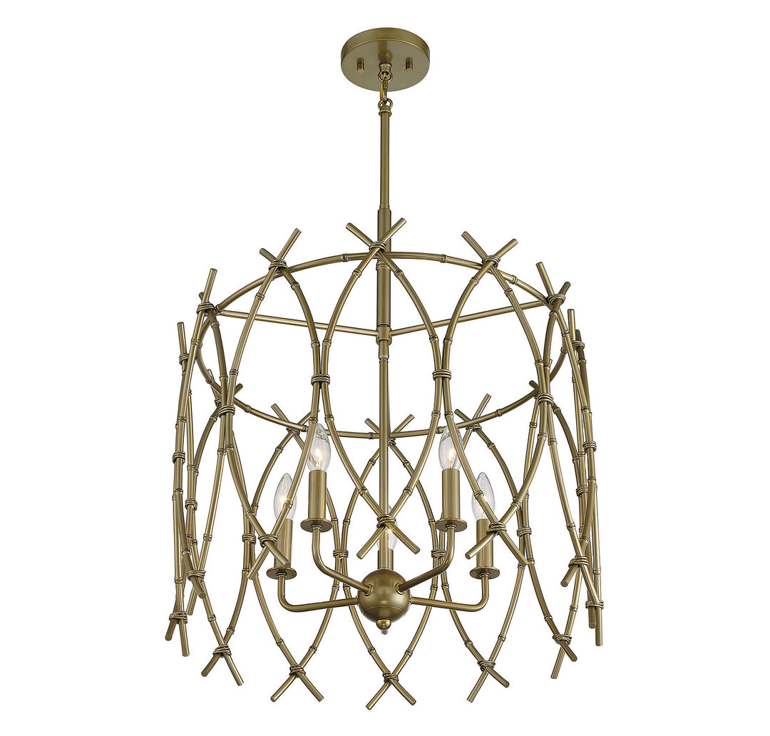 Savoy House Cornwall 7-7776-5-171 Chandelier Light - New Burnished Brass
