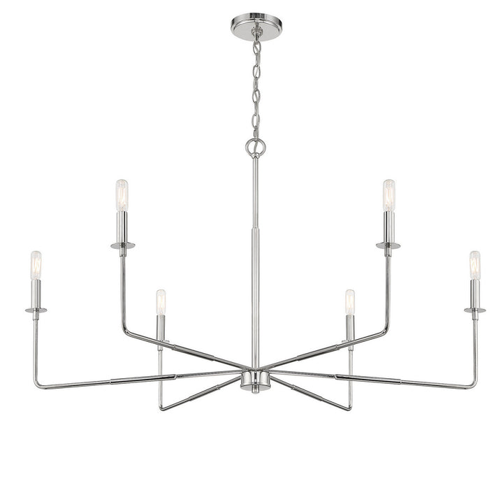 Savoy House Salerno 1-2221-6-109 Chandelier Light - Polished Nickel