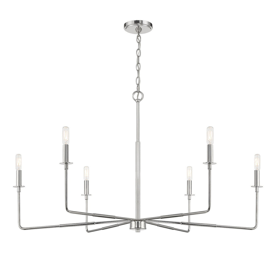 Savoy House Salerno 1-2221-6-109 Chandelier Light - Polished Nickel