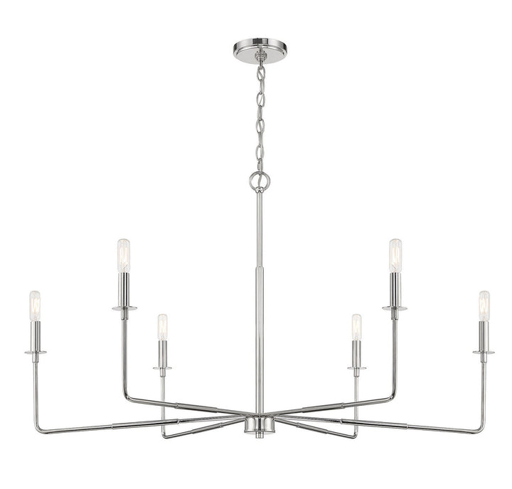 Savoy House Salerno 1-2221-6-109 Chandelier Light - Polished Nickel