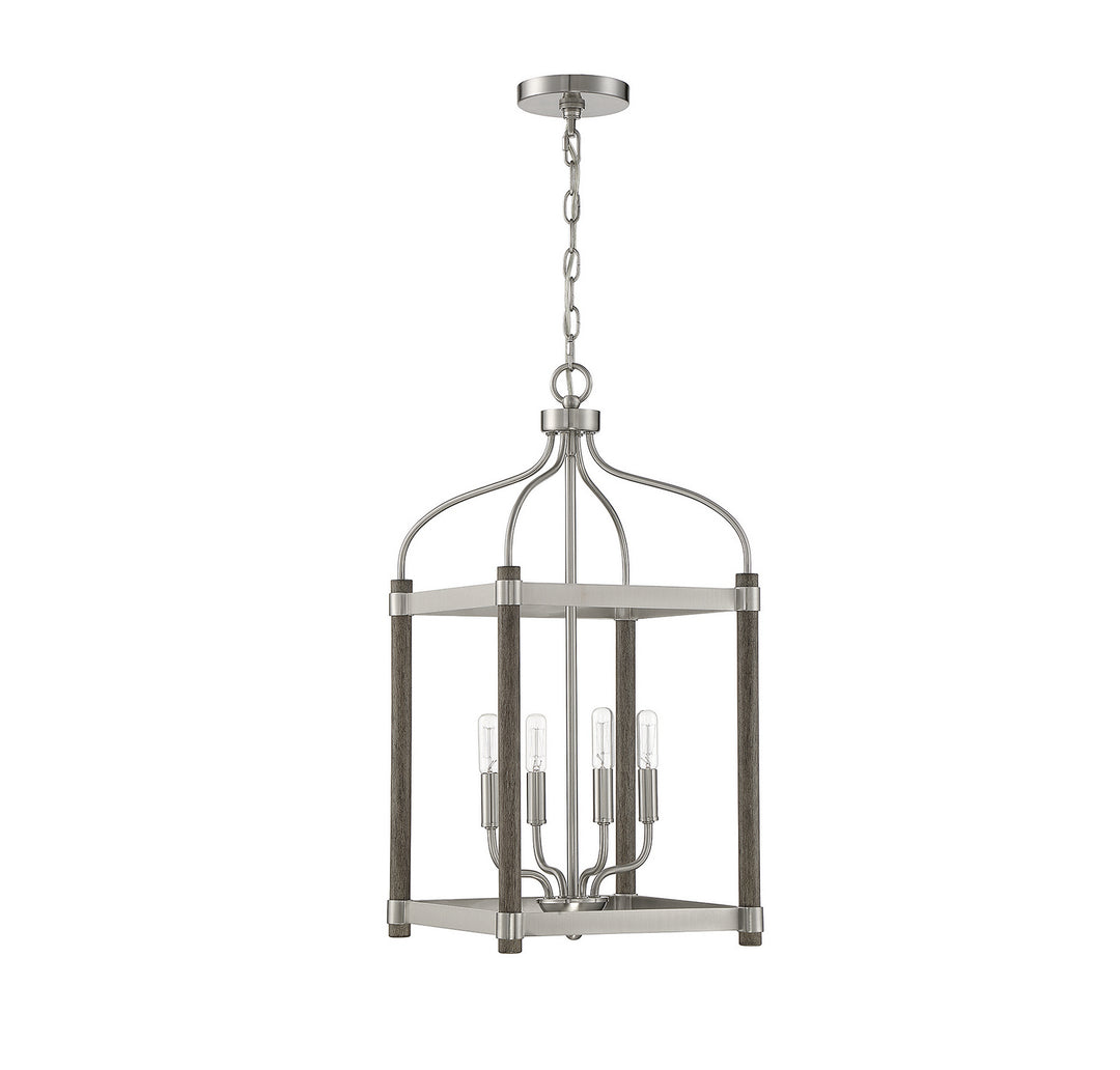 Savoy House Eagen 3-2245-4-139 Pendant Light - Graywood with Pewter Accents