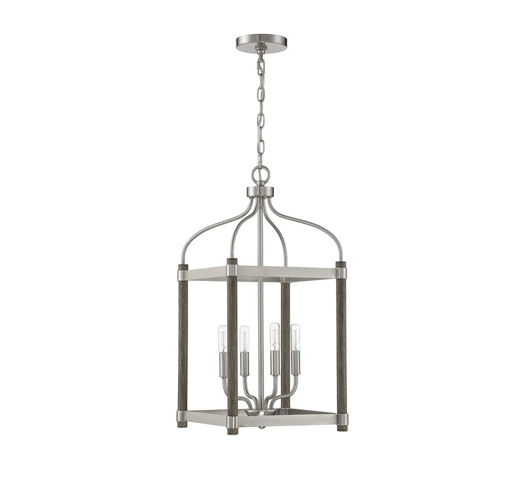 Savoy House Eagen 3-2245-4-139 Pendant Light - Graywood with Pewter Accents