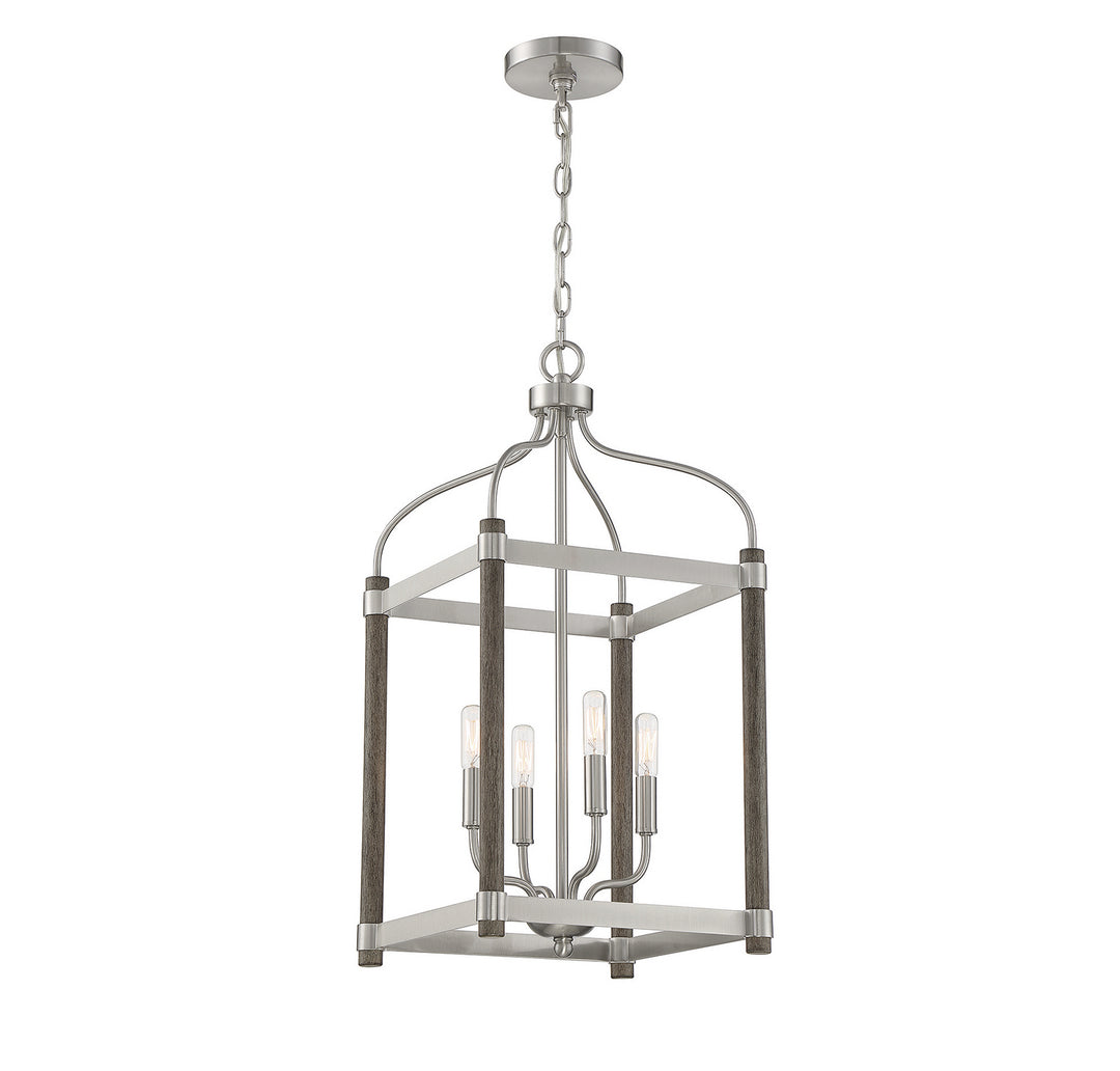 Savoy House Eagen 3-2245-4-139 Pendant Light - Graywood with Pewter Accents