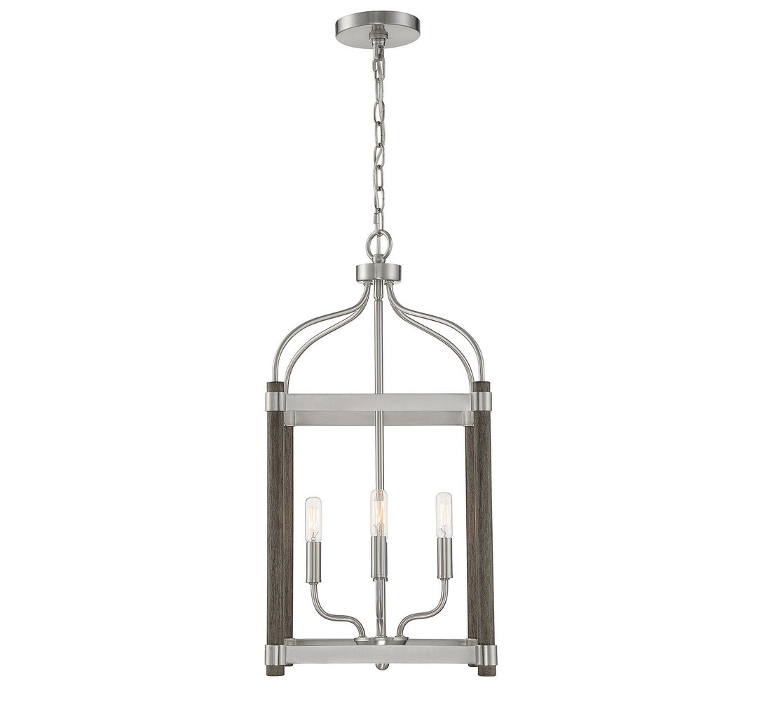 Savoy House Eagen 3-2245-4-139 Pendant Light - Graywood with Pewter Accents