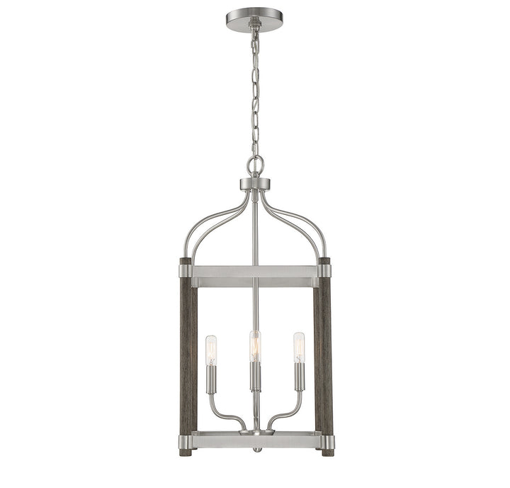 Savoy House Eagen 3-2245-4-139 Pendant Light - Graywood with Pewter Accents