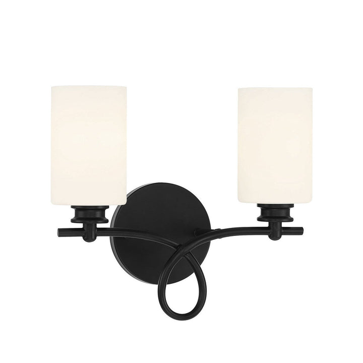 Savoy House Woodbury 8-530-2-BK Bath Vanity Light 14 in. wide - Black