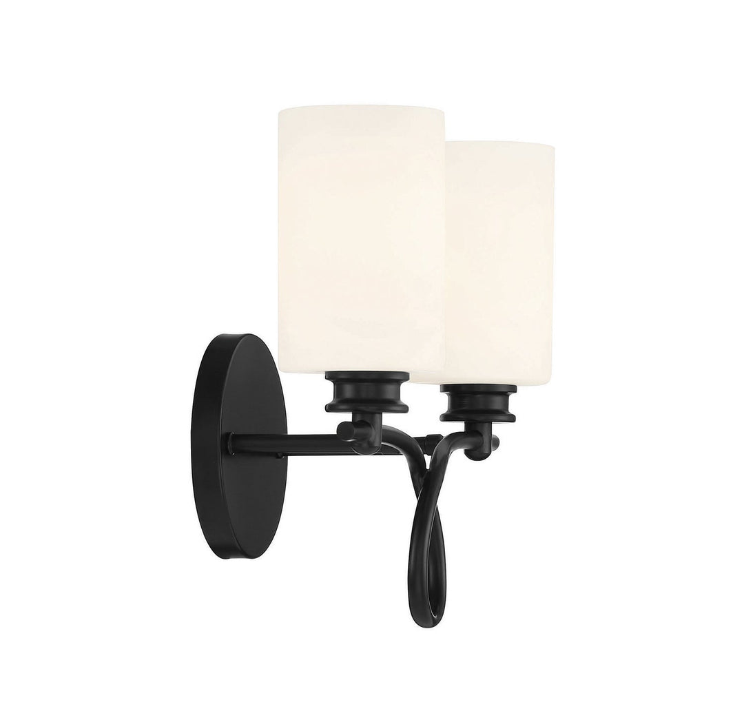 Savoy House Woodbury 8-530-2-BK Bath Vanity Light 14 in. wide - Black