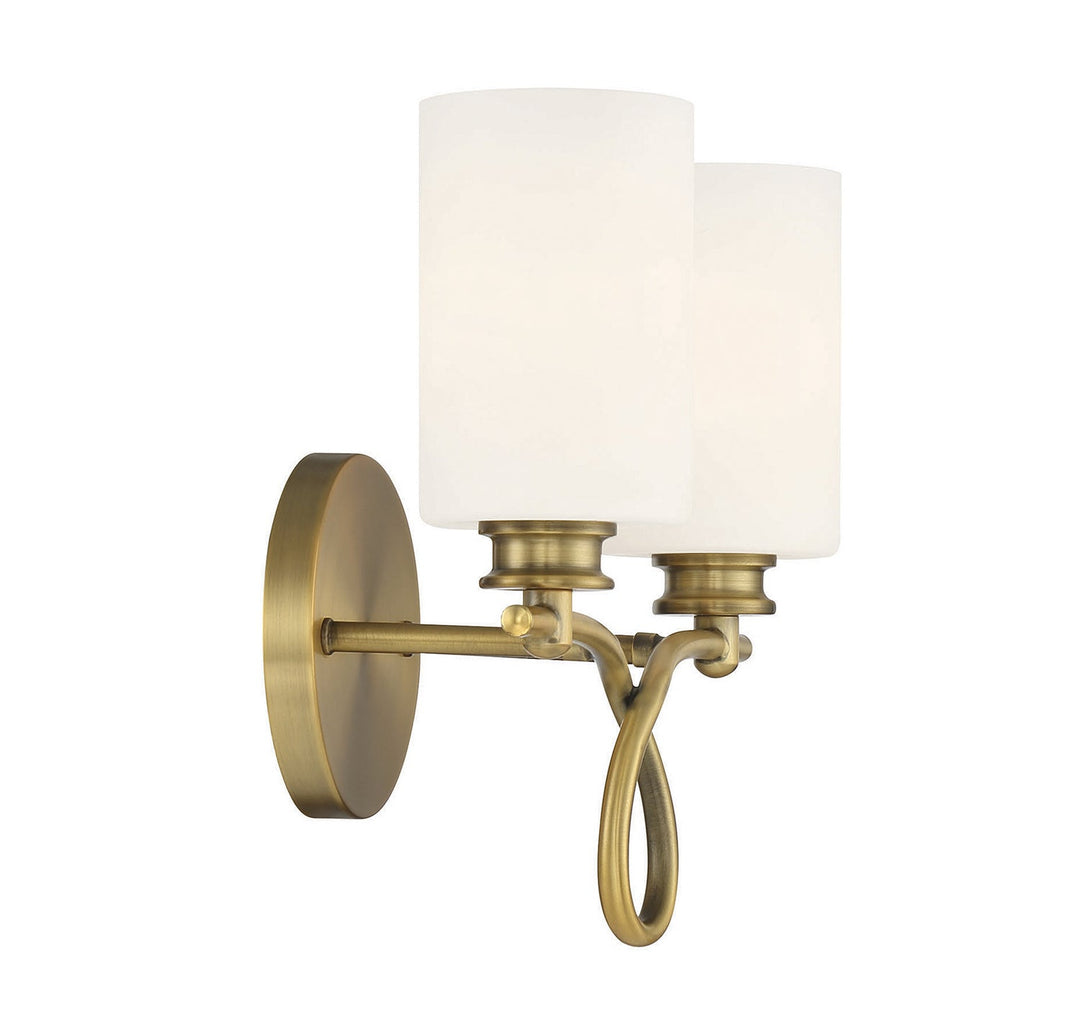 Savoy House Woodbury 8-530-2-322 Bath Vanity Light 14 in. wide - Warm Brass