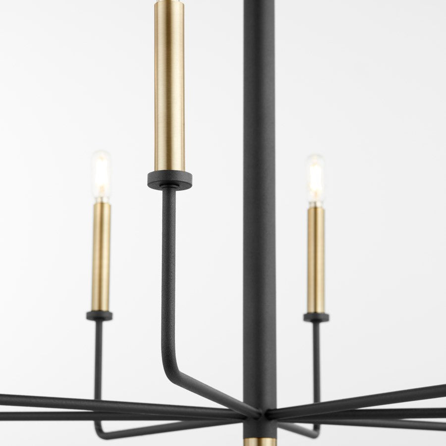 Cyan Design  10967 Chandelier Light - Noir / Aged Brass