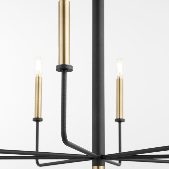 Cyan Design  10967 Chandelier Light - Noir / Aged Brass