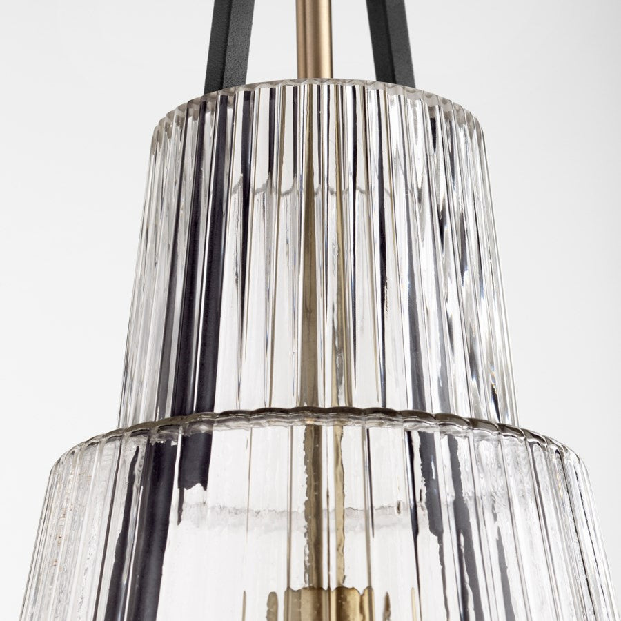 Cyan Design  10970 Pendant Light - Noir / Aged Brass