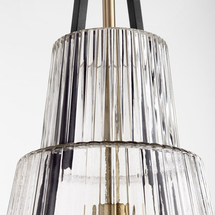 Cyan Design  10970 Pendant Light - Noir / Aged Brass